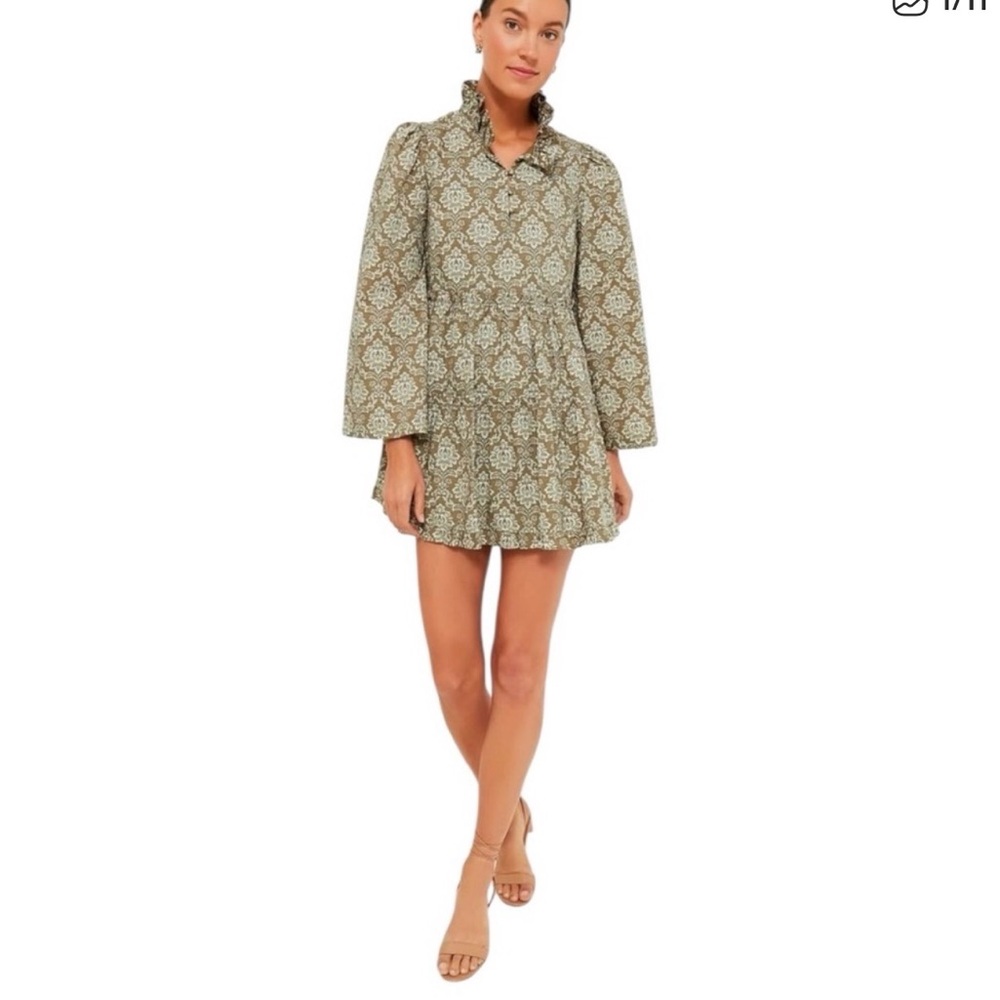 Tuckernuck Green Floral Mini Dress